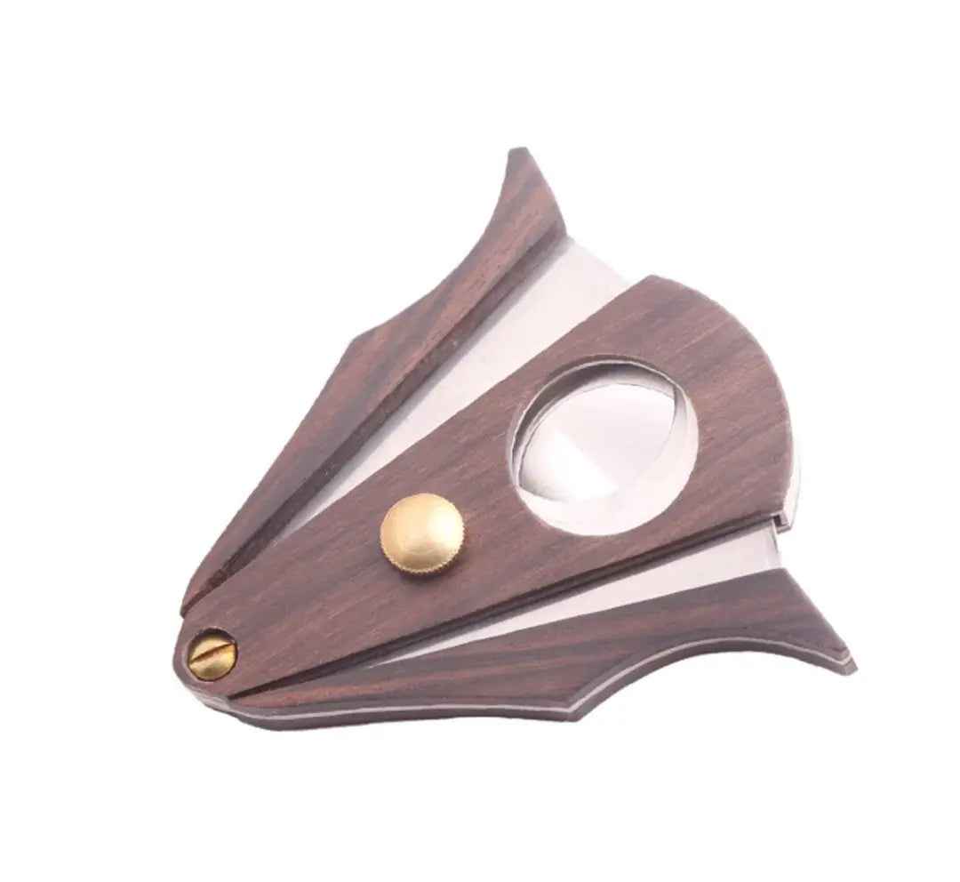 Double blade guillotine cigar cutter